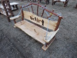 Wood 70in Swing with Back