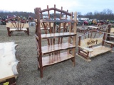 Wood 36in Four Tier Shelf