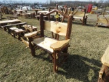 Wood 28in Bench with Back