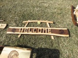 Wood 60in Welcome Sign with Turkey
