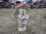Concrete Boy & Girl with Umbrella