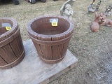 Concrete Wicker Planter