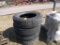 Four 11R 24.5 Tires