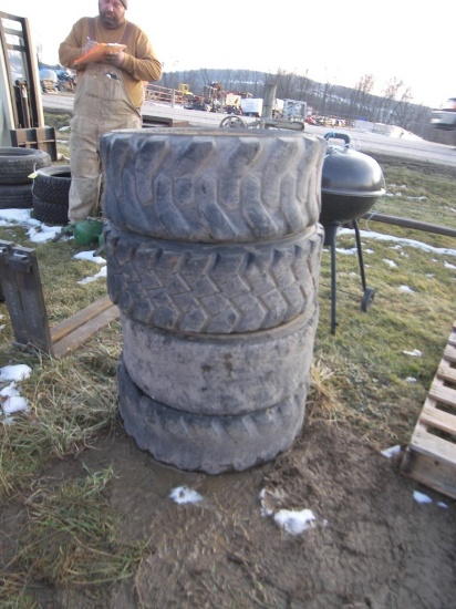 Four 10-16.5 Tires & Rims