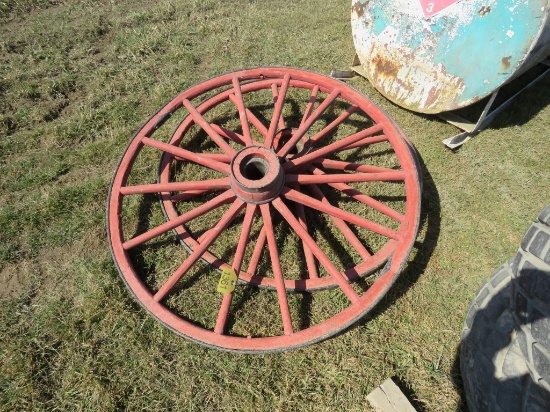 Two Wood Wheels