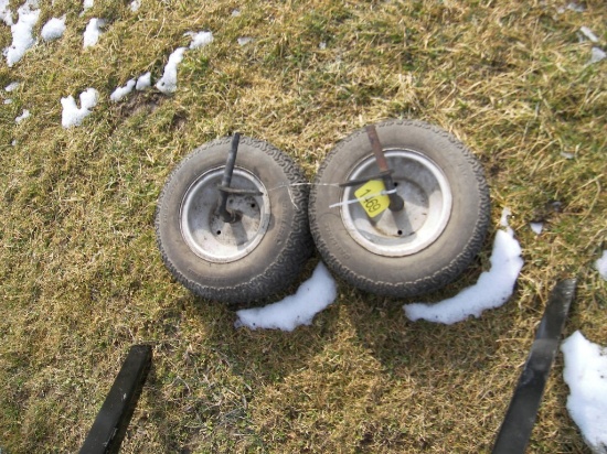 Pair of 16 x 8.5 Tires and Rims