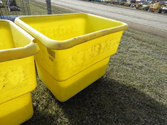 2ft x 3ft x 2ft Plastic Bin on Wheels