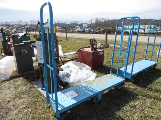 16in x 60in Cart on Wheels With Ends