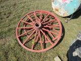 Two Wood Wheels