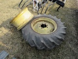 11-24 Tire with Rim and Extra Rim