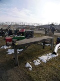 8ft Steel Table with Vice