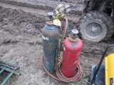 Pair of Oxy-Acetylene Tanks with Gauges