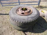 Two 12.00R20 Tires & Rims