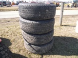 Four 275/60R20 115T Tires & Rims