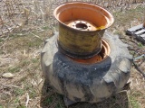 19.5L-24 Tire & 2 Rims