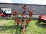 2021 Pequea HT6201 6 Star Hyd Fold Tedder