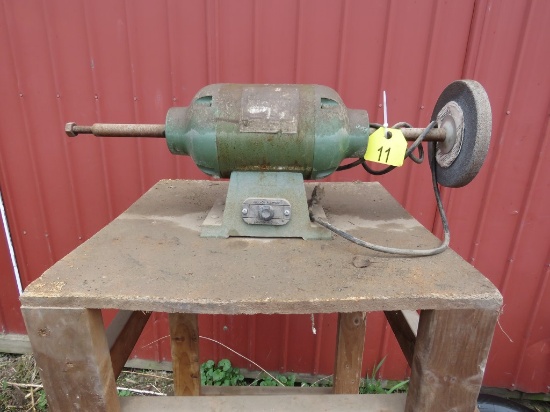 Double Bench Grinder on Stand