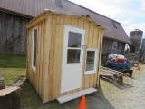 90inch X 90inch Wood Building w/Front & Rear Tow Hooks