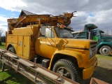 1982 GMC V-8 7000 Truck w/Utility Box & Telelect Telecon Drill w/16inch Bit