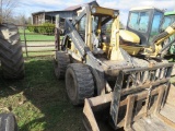 NH 783 Skid Steer w/78inch Bucket & Horning Pallet Forks