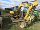 CAT 304CR Mini Excavator w/Front Blade