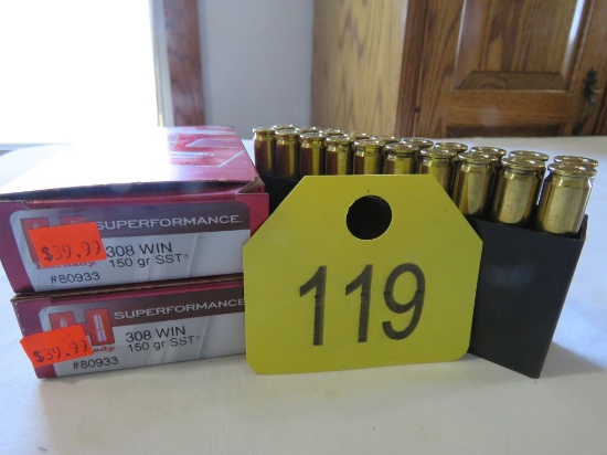 2 Boxes Hornady 308 Win Shells 150 grain