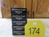 5 Boxes American Eagle 5.56 X 45mm 20 Centerfire Cartridges 55 Grain