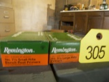 Remington # 7 1/2 Small Rifle Bench Rest Primers & #9 1/2 Large Rifle Primers