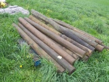 6ft Round Wooden Fence Posts