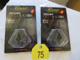 2 Packs of Crossbow Hell Razor Blades