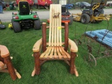 Wooden Rocker w/Bear