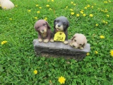 Welcome Sign w/Puppies