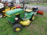 JD 111 Lawn Tractor w/Deck & Bagger