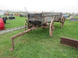Old Wooden Hi Wheel Wagon