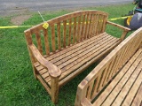 Wood Bench w/6ft Arms
