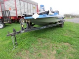 1990 Mercury Stalker 170 Fishing Boat w/Pro Craft Trailer