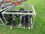 NEW QT Hyd Post Hole Digger w/3 Bits