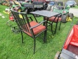Outdoor High Top Table w/2 Stools