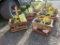 2 Wooden Planter Boxes w/Flowers
