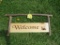 wooden Welcome Sign w/Bear