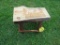 Wooden Stool w/Bear