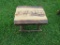 Wooden Stool w/Deer