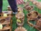 2 Small Hanging Wooden Planters