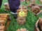 2 Small Hanging Wooden Planters