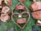 2 Wooden Heart Hanging Planter