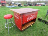 Old Coca Cola Bar w/Four Stools