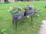 Wheeling Double Wash Bassen w/Flowers