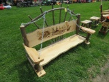 67inch Wooden Swing w/Outdoor Scene
