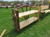 67inch Wooden Two Tier Shelf