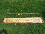 Welcome Sign w/Deer